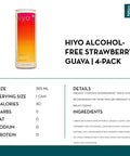 Hiyo Alcohol-Free Strawberry Guava (4 pack) - bardelia