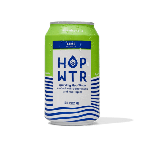 HOP WTR Non-Alcoholic Sparkling Lime - bardelia