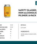 Industrial Arts Brewing Safety Glasses NA Pilsner (6 pack) - bardelia