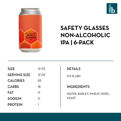 Industrial Arts Brewing Safety Glasses Non-Alcoholic IPA (6 pack) - bardelia