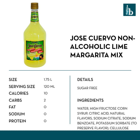 Jose Cuervo Non-Alcoholic Lime Margarita Mix - bardelia