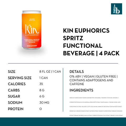 Kin Euphorics - Kin Spritz - Non-Alcoholic Beverage - bardelia