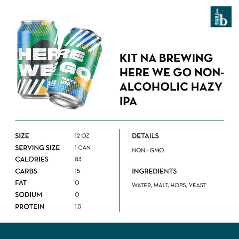 Kit NA Brewing Here We Go Non-Alcoholic Hazy IPA (6 pack) - bardelia