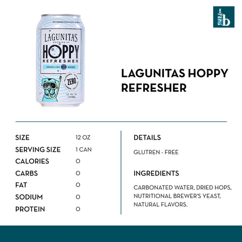 Lagunitas Hoppy Refresher Non-Alcholic Sparkling Water (4 pack) - bardelia