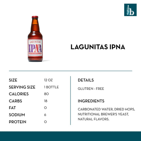 Lagunitas IPNA Non-Alcoholic IPA - bardelia