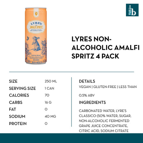 Lyre's Amalfi Spritz Non-Alcoholic - bardelia
