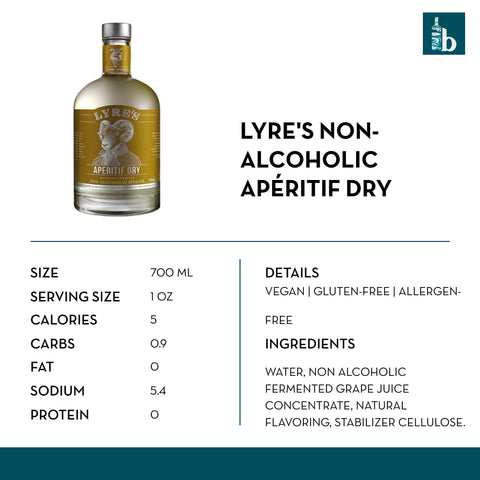 Lyre's Non-Alcoholic Apéritif Dry - bardelia