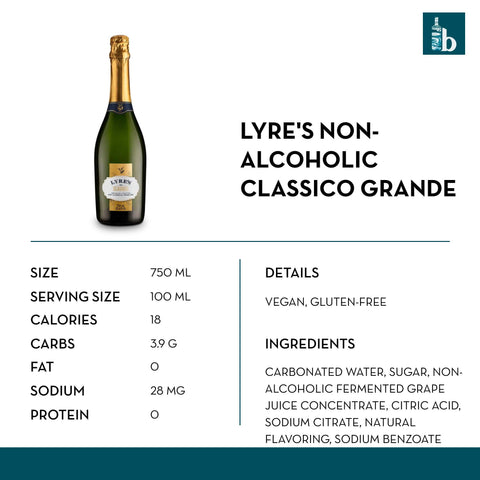 Lyre's Non-Alcoholic Sparkling Classico Grande - bardelia