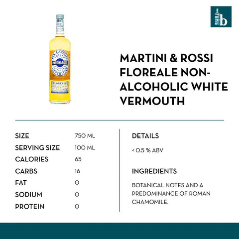 Martini & Rossi Floreale Non-Alcoholic Aperitivo - bardelia