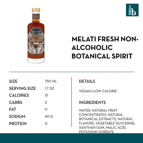 Melati Fresh Non-Alcoholic Botanical Spirit - bardelia