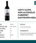 Misty Cliffs Non-Alcoholic Cabernet Sauvignon Merlot - bardelia