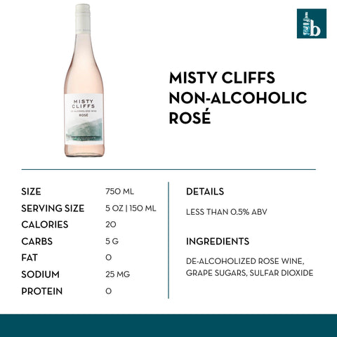 Misty Cliffs Non-Alcoholic Rosé - bardelia