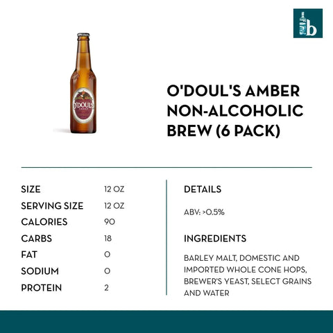 O'Doul's Amber Non-Alcoholic Brew (6 pack) - bardelia