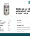 Original Sin Non-Alcoholic White Widow Cider - bardelia