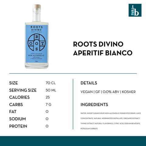 Roots Divino Bianco Non-Alcoholic Aperitif - bardelia