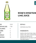 Rose's Sweetened Lime Juice - bardelia