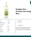 Seaglass Non-Alcoholic Pinot Grigio Wine - bardelia