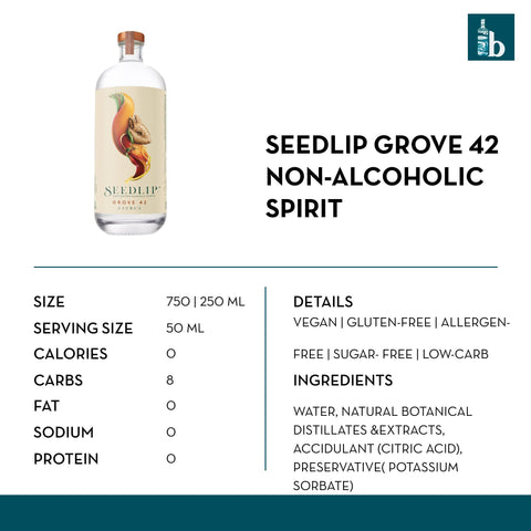 Seedlip Grove 42 Non-Alcoholic Spirit - bardelia