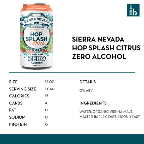 Sierra Nevada Non-Alcoholic Hop Splash Citrus - bardelia