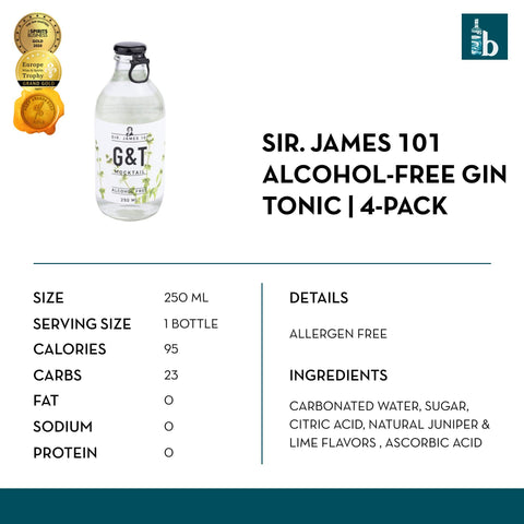 Sir. James 101 Alcohol-Free Gin Tonic - bardelia