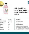 Sir. James 101 Alcohol-Free Pink Gin Tonic - bardelia