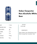 Sober Carpenter Non-Alcoholic White Beer - bardelia