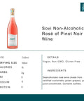 Sovi Non-Alcoholic Rosé of Pinot Noir Wine - bardelia