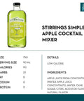 Stirrings Simple Apple Cocktail Mixer - bardelia