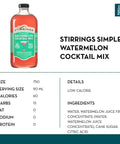 Stirrings Simple Watermelon Cocktail Mix - bardelia