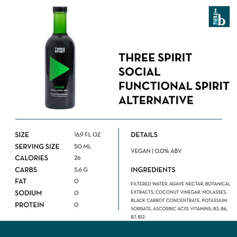 Three Spirit Non-Alcoholic Social Elixir - bardelia