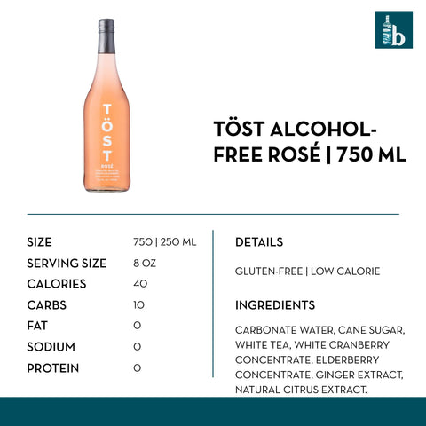 TÖST Alcohol-Free Rosé - bardelia