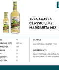 Tres Agaves Classic Lime Margarita Mix - bardelia