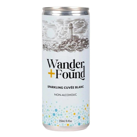 Wander + Found Non-Alcoholic Sparkling Cuvée Blanc Cans - bardelia