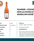 Wander + Found Non-Alcoholic Sparkling Rosé - bardelia