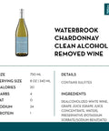 Waterbrook Chardonnay Clean Alcohol-Removed Wine - bardelia